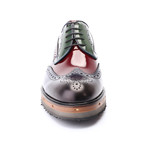 Phillipe Shoe // Bordeaux + Navy + Green (Euro: 45)