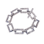 Think Positive Silver Chain Bracelet