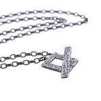 Think Positive Chain // Gun Metal Silver