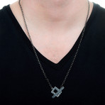 Think Positive Chain // Gun Metal Silver