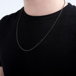 Think Positive Chain // Gun Metal Silver