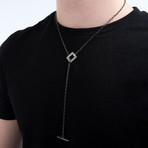Think Positive Chain // Gun Metal Silver