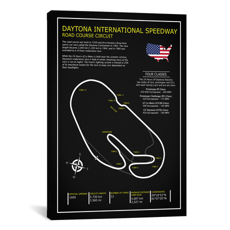 Daytona Intl. Speedway BL // Mark Rogan (12"W x 18"H x 0.75"D)