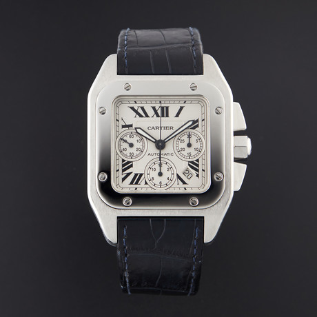 Cartier Santos 100 Chronograph Automatic // W20090X8 // Pre-Owned