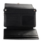 Textured Leather Breifcase // Black