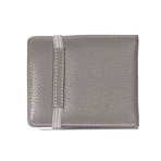 Elastic-Close Bi-Fold Wallet // Gray