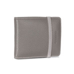 Elastic-Close Bi-Fold Wallet // Gray