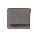 Bi-Fold Cut-Out Stitch Wallet // Gray
