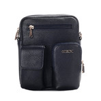 Crossbody Double-Compartment Bag // Dark Blue