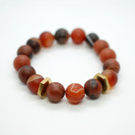 Agate Bead Bracelet // Nut