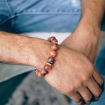 Agate Bead Bracelet // Nut