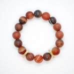 Agate Bead Bracelet // Nut