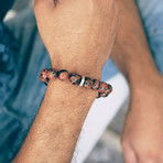 Mahogany Obsidian Bead Bracelet // Nut