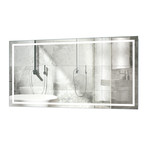 Icon LED Large Mirror // Dimmer + Defogger // 66"L x 36"W