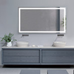 Icon LED Large Mirror // Dimmer + Defogger // 66"L x 36"W