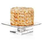 Carre Crystal Glass Cake Holder // Limited Edition