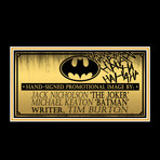 Batman 1989 // Jack Nicholson + Michael Keaton + Tim Burton Hand-Signed // Custom Frame (Signed Photo Only + Custom Frame)