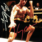 Bloodsport // Jean Claude Van Damme + Bolo Yeung Hand-Signed // Custom Frame (Signed Photo Only + Custom Frame)