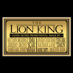 Lion King // Broderick + Irons + Earl Jones + Lane + Sir Elton John + Taylor Thomas Hand-Signed // Custom Frame (Signed Photo Only + Custom Frame)