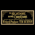 Nightmare Before Christmas // Tim Burton Hand-Signed // Custom Frame (Signed Photo Only + Custom Frame)