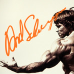 Pumping Iron // Arnold Schwarzenegger Hand-Signed // Custom Frame (Signed Photo Only + Custom Frame)