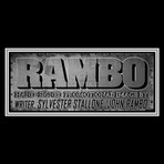 Rambo // Sylvester Stallone Hand-Signed // Custom Frame (Signed Photo Only + Custom Frame)
