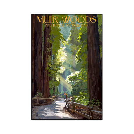 Muir Woods National Monument, California (9"W x 13.5"H x 1"D)