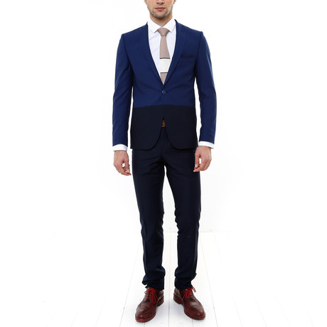Wilmer 2-Piece Slim-Fit Suit // Navy (US: 44R)