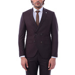 Arnold 2-Piece Slim-Fit Suit // Brown (US: 34R)
