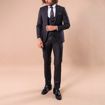 Leonard 3-Piece Slim-Fit Suit // Black (US: 38R)