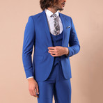 Leonard 3-Piece Slim-Fit Suit // Blue (US: 44R)