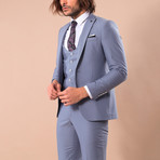 Leonard 3-Piece Slim-Fit Suit // Gray (US: 38R)