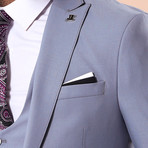 Leonard 3-Piece Slim-Fit Suit // Gray (US: 38R)