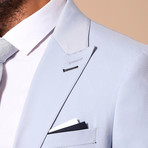 Rodrick Soft Patterned 3-Piece Suit for Men // Light Blue (US: 36R)