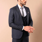 Rodrick 3-Piece Slim-Fit Suit // Smoked (US: 34R)