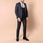 Rodrick 3-Piece Slim-Fit Suit // Smoked (US: 40R)