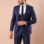 Graham 3-Piece Slim-Fit Suit // Navy (US: 46R)
