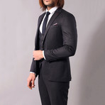 Todd 3-Piece Slim-Fit Suit // Black (US: 42R)