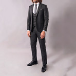 Damion 3-Piece Slim-Fit Suit // Smoked (US: 36R)