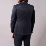 Louie 3-Piece Slim-Fit Suit // Navy (US: 34R)