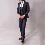 Stewart 3-Piece Slim-Fit Suit // Navy (US: 36R)