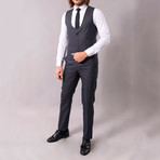 Rashad 3-Piece Slim-Fit Suit // Smoke (Euro: 44)