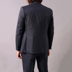 Rashad 3-Piece Slim-Fit Suit // Smoke (US: 34R)