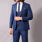 Geoffrey 3-Piece Slim-Fit Suit // Navy (US: 44R)