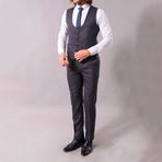 Doyle 3-Piece Slim-Fit Suit // Smoke (US: 42R)