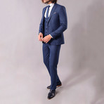 Geoffrey 3-Piece Slim-Fit Suit // Navy (US: 42R)