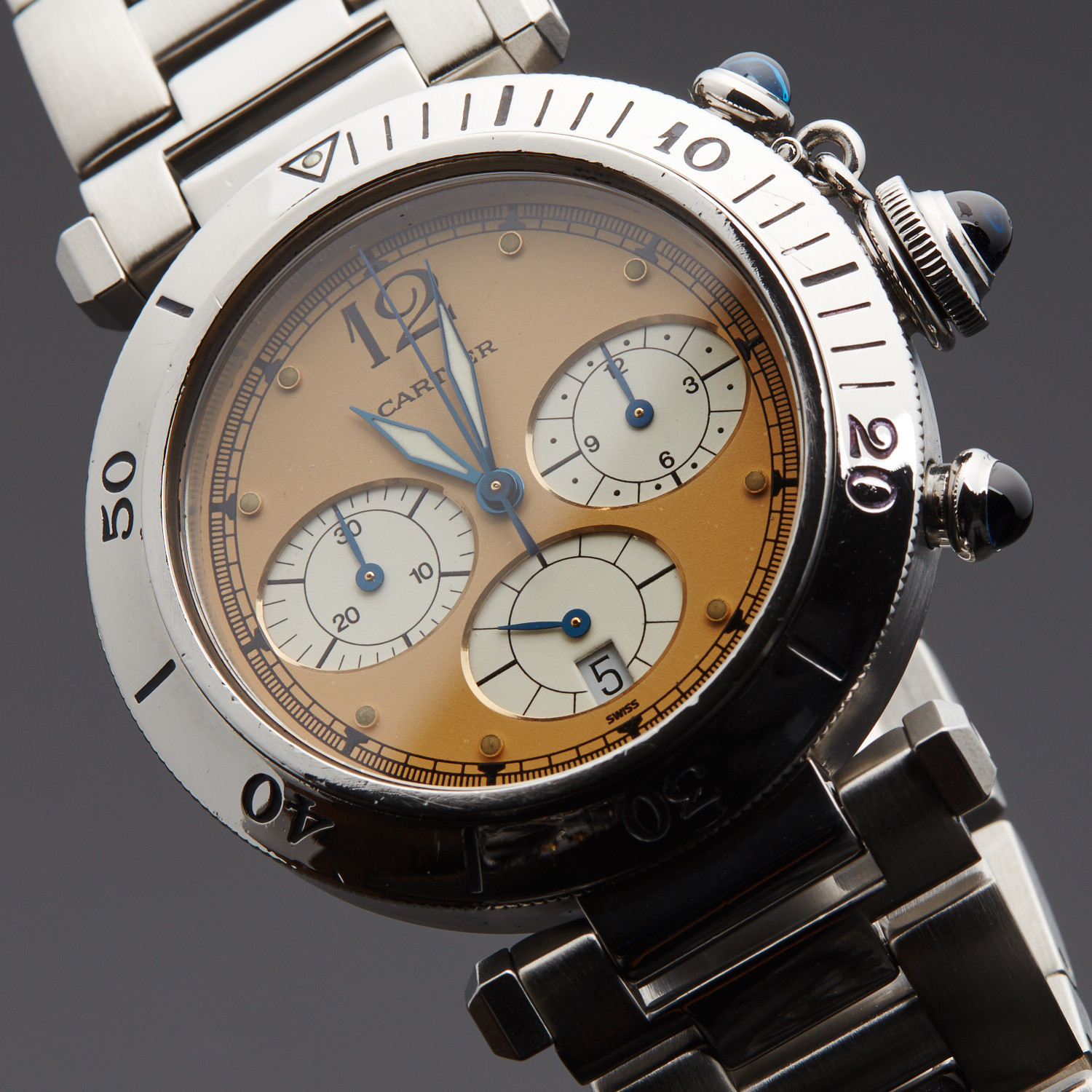 Cartier Pasha Chronograph Quartz Pre Owned Magnificent Timepieces 