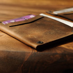 Andy Motor Oil Wallet // Brown