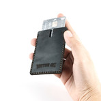 Connor Motor Oil Cardholder // Dark Brown