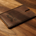 Connor Motor Oil Cardholder // Brown